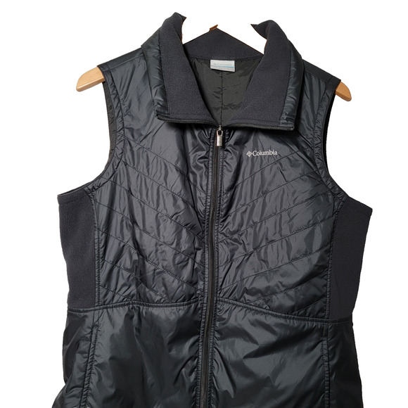 Columbia Puffer Vest Sz XL Black Gorpcore Outdoors Hiking Lagenlook Layer Fall - Picture 2 of 7